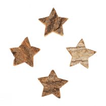Artikel Streudeko Weihnachten Sterne Holzsterne mit Rinde Ø5cm 12St