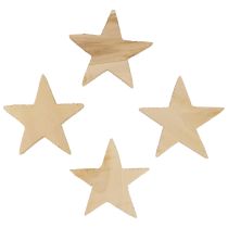 Artikel Streudeko Weihnachten Sterne Natur Holzsterne Ø5,5cm 12 St