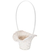Artikel Streukorb aus Weide weiß 36cm für Blütenblätter 3er-Set
