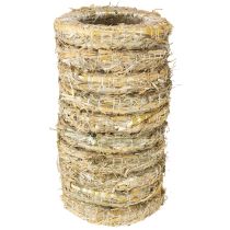 Artikel Strohring 15 cm Rundrohling aus natürlichem Stroh für Floristik und DIY