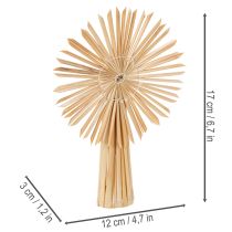 Artikel Strohstern Set aus naturfarbenem Stroh, Christbaumschmuck, Figuren und Sterne, 35-teilig