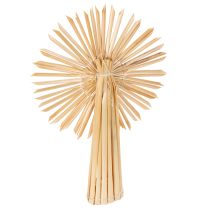 Artikel Strohstern Set aus naturfarbenem Stroh, Christbaumschmuck, Figuren und Sterne, 35-teilig