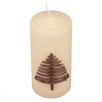 Artikel Weihnachtskerze Kerze Weihnachten Beige 150/70mm 1 St