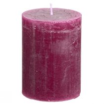 Artikel Stumpenkerzen durchgefärbt Berry Kerzen Lila 60×80mm 4 St