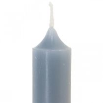 Stumpenkerzen Hellblau Stabkerzen Kurz Ø2,2cm H11cm 6St