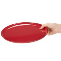 Artikel Deko-Tablett Metall 27 cm Rot