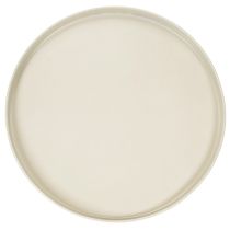 Artikel Dekotablett Metall 30 cm Beige Runde Form für Wohnraum
