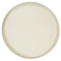 Artikel Dekotablett Metall 30 cm Beige Runde Form für Wohnraum
