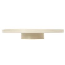 Artikel Dekoplatte Metall rund beige 41 cm für Innenbereich