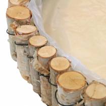 Artikel Rundes Tablett zum Bepflanzen Birke Natur Ø23/31/41cm 3er-Set
