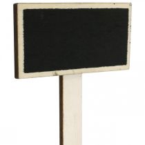 Artikel Holzstecker Tafeln beschriftbar 9x4,5cm Natur-Schwarz für Pflanzenschilder 12 Stück