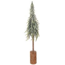 Artikel Tanne künstlich mit Schneeoptik auf Holzsockel 75cm für Winter- und Weihnachtsdeko