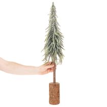 Artikel Tanne künstlich mit Schneeoptik auf Holzsockel 75cm für Winter- und Weihnachtsdeko