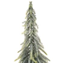 Artikel Tanne künstlich mit Schneeoptik auf Holzsockel 75cm für Winter- und Weihnachtsdeko
