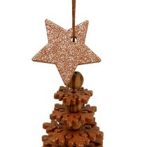 Artikel Tannenbaum zum Hängen, Weihnachtsdeko, Christbaumschmuck Kupfer H12cm 29cm