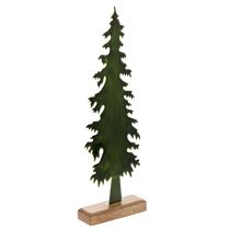 Artikel Deko-Tannenbaum aus Metall auf Holzfuß 46 cm grün