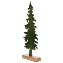 Artikel Deko-Tannenbaum aus Metall auf Holzfuß 46 cm grün