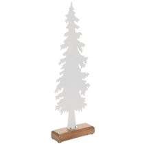 Artikel Deko-Tannenbaum aus Metall auf Holzfuß 46 cm grün