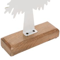 Artikel Deko-Tannenbaum aus Metall auf Holzfuß 46 cm grün