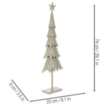 Artikel Deko-Tannenbaum aus Metall mit Stern 74 cm für Innenbereich