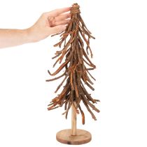 Artikel Tannenbaum aus Weidenzweigen auf Holzsockel 48 cm natur