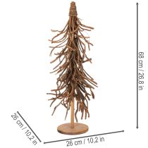 Artikel Deko-Baum aus Weidenzweigen auf Holzfuß 68 cm Naturton