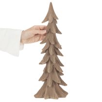 Artikel Deko Tannenbaum Kunststoff braun beflockt 44cm