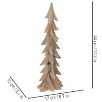 Artikel Deko Tannenbaum Kunststoff braun beflockt 44cm