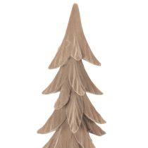 Artikel Deko Tannenbaum Kunststoff braun beflockt 44cm