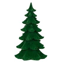 Artikel Tannenbaum Dekoration 27 cm aus Kunststoff in Grün für festliche Tischdeko