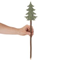 Artikel Deko-Tannenbaum auf Holzstab 45cm 6er-Set grün-grau