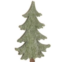 Artikel Deko-Tannenbaum auf Holzstab 45cm 6er-Set grün-grau
