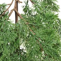 Künstlicher Zypressenzweig Grün zum Aufhängen aus 5 Dekozweigen 75cm