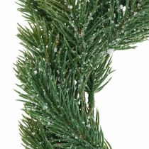 Artikel Tannenkranz künstlich Ø25cm grün glitzernd für Weihnachtsdeko