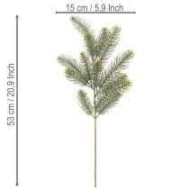 Artikel Künstlicher Tannenzweig Grün 50cm 3 Stück für Weihnachtsdekoration