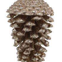 Artikel Künstliche Tannenzapfen Gold Glitter 13cm 4 Stück Christbaumschmuck