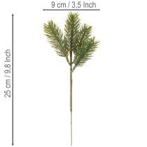 Artikel Künstlicher Tannenzweig Grün 25 cm 24 Stück Kunststoff