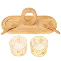 Artikel Tapas Set Motiv Pfirsich Tischdeko Sommer 23×9×10,5cm