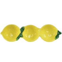 Artikel Tapas-Schalen Keramik Zitronenform Gelb-Grün 28,5cm