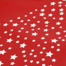 Tragetasche Rot mit Sternen 38cm x 46cm 24St