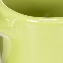 Artikel Kaffeetassen-Set aus Keramik mit Untersetzer, Ø 11 cm, bunt, 3 Stück
