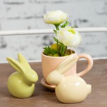 Artikel Kaffeetassen-Set aus Keramik mit Untersetzer, Ø 11 cm, bunt, 3 Stück