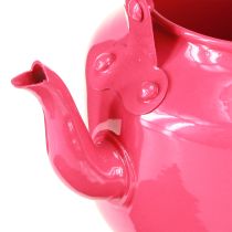 Artikel Dekokanne aus Metall 15cm Rosa Vintage-Stil Küche Wohnzimmer