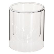 Artikel Teelichthalter Glas Rund Windlicht Klar Ø8,5cm 4 St