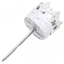 Artikel Teelichthalter Metall zum Stecken, Kerzenhalter Krone Ø4,5cm 4St