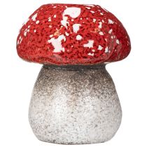 Artikel Deko-Kerzenhalter Pilz aus Keramik, 9 cm, Rot-Weiß