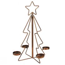 Artikel Teelichthalter Tannenbaum Tischdeko Bronze Ø27cm H38cm