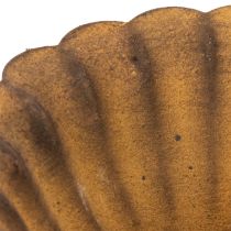 Artikel Teelichthalter Schale aus Metall Ø10cm H4,5cm Rost-Optik