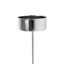 Artikel Teelichthalter zum Stecken Silber 21cm 8 St