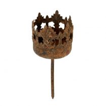 Artikel Teelichthalter zum Stecken Rost Ø3,8cm H10,5cm